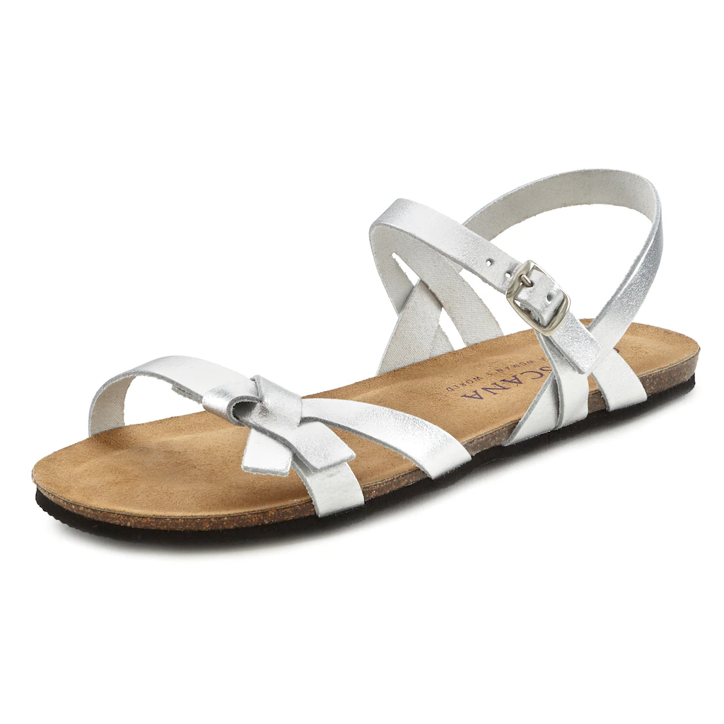 LASCANA Sandale Sandalette Sommerschuh Aus Leder