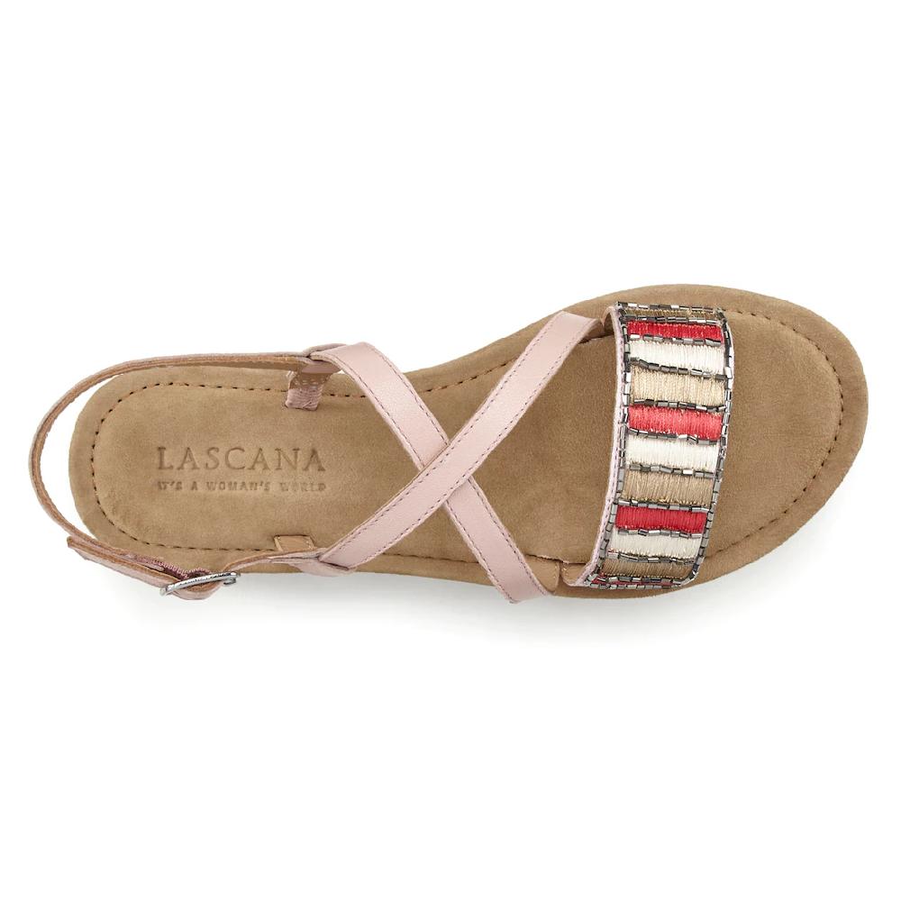 LASCANA Sandale Sandalette Sommerschuh Aus Leder Mit Dekorativem Band Bestellen