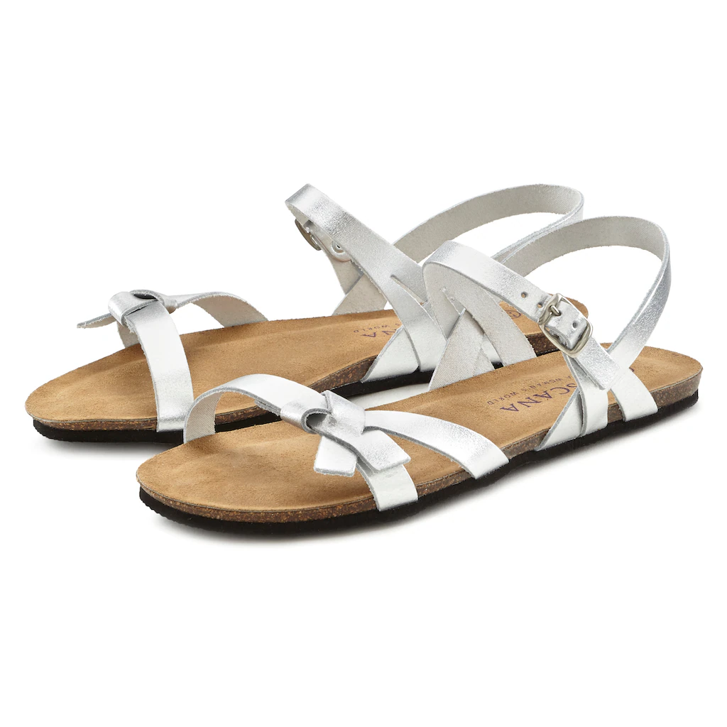 LASCANA Sandale Sandalette Sommerschuh aus Leder