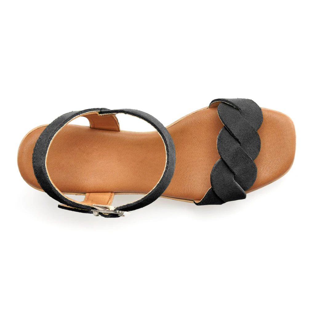 LASCANA Sandalette Aus Weichem Leder Mit Blockabsatz Online Bestellen