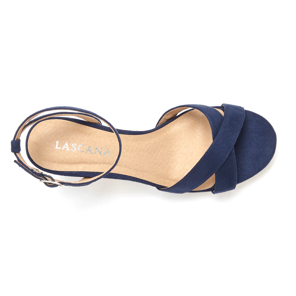 LASCANA Sandalette High-Heel-Sandalette Riemchensandalette Sommerschuh VEGAN