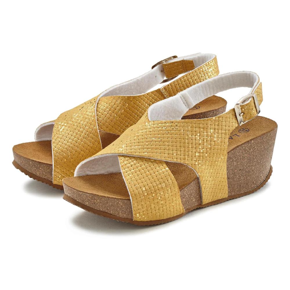 LASCANA Sandalette Mit Ergonomischem Korkfußbett Online Kaufen