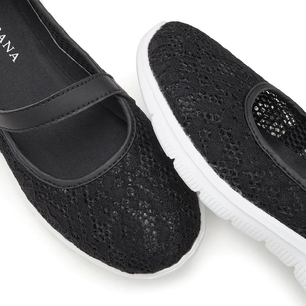 LASCANA Slipper Halbschuh Superleicht Und Bequem Mit Modischer Spitze VEGAN Online Bestellen