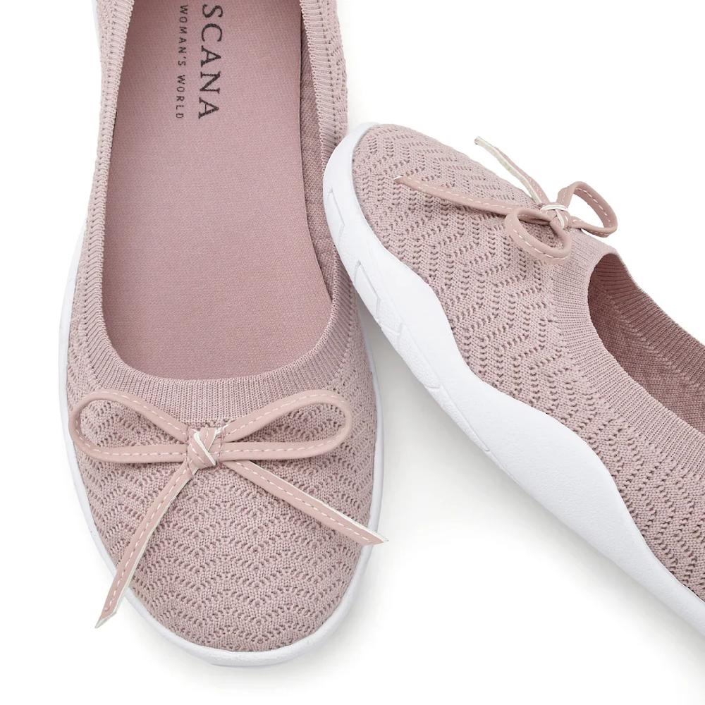 LASCANA Sneaker Ballerinas Mit Flacher & Flexibler Sohle Superleicht Slipper Halbschuh VEGAN ▷ Für