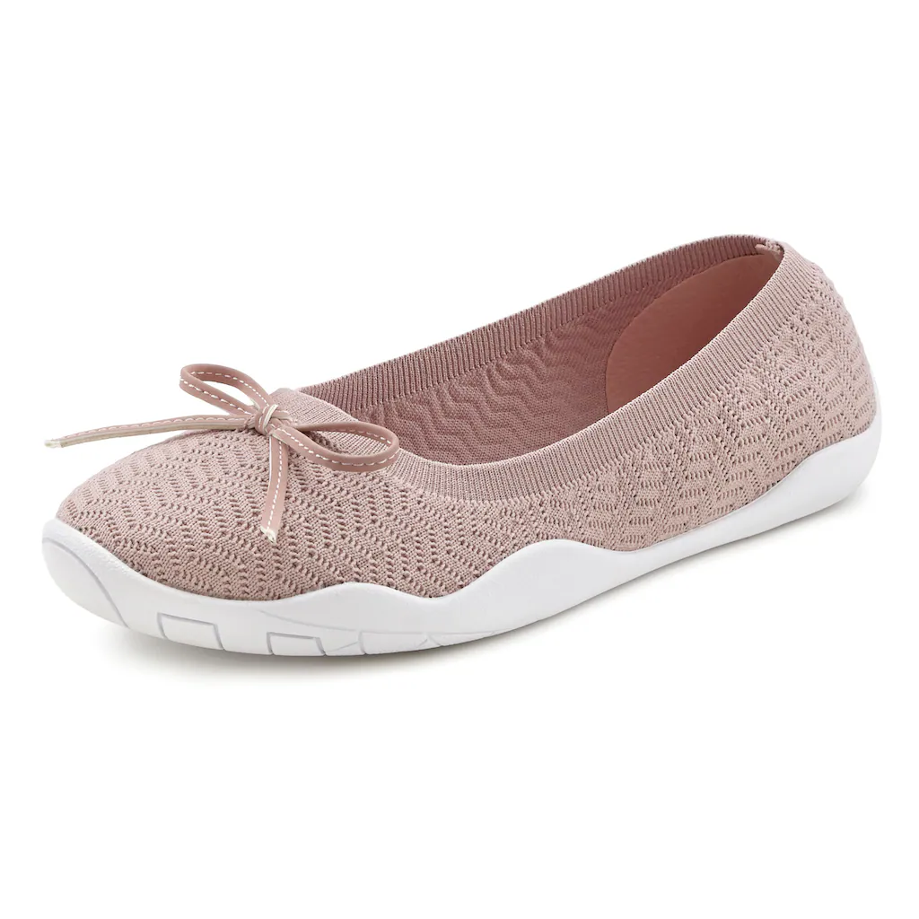 LASCANA Sneaker Ballerinas mit flacher & flexibler Sohle superleicht Slipper Halbschuh VEGAN ▷ für