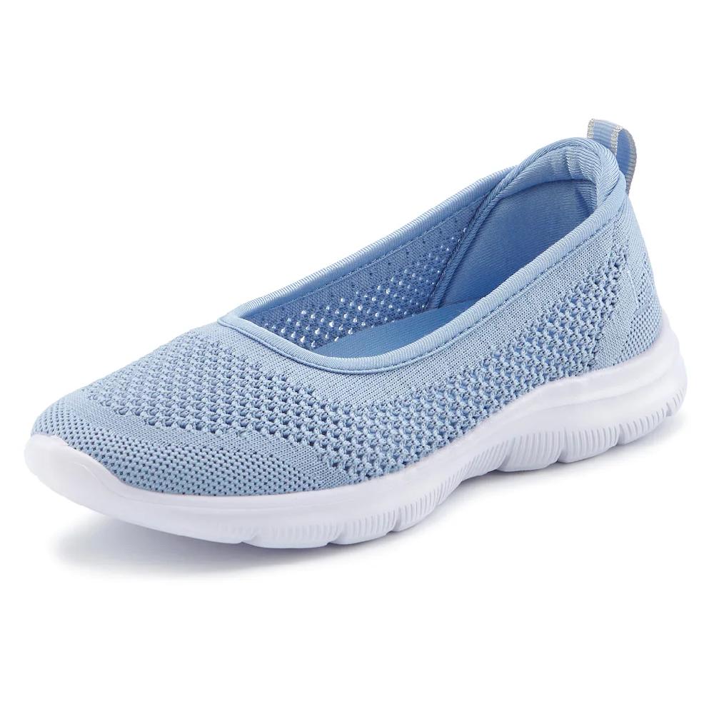 LASCANA Sneaker Ballerinas »ultraleichter Slipper Slip-On-Sneaker« Freizeitschuh aus Mesh weicher Innensohle VEGAN kaufen