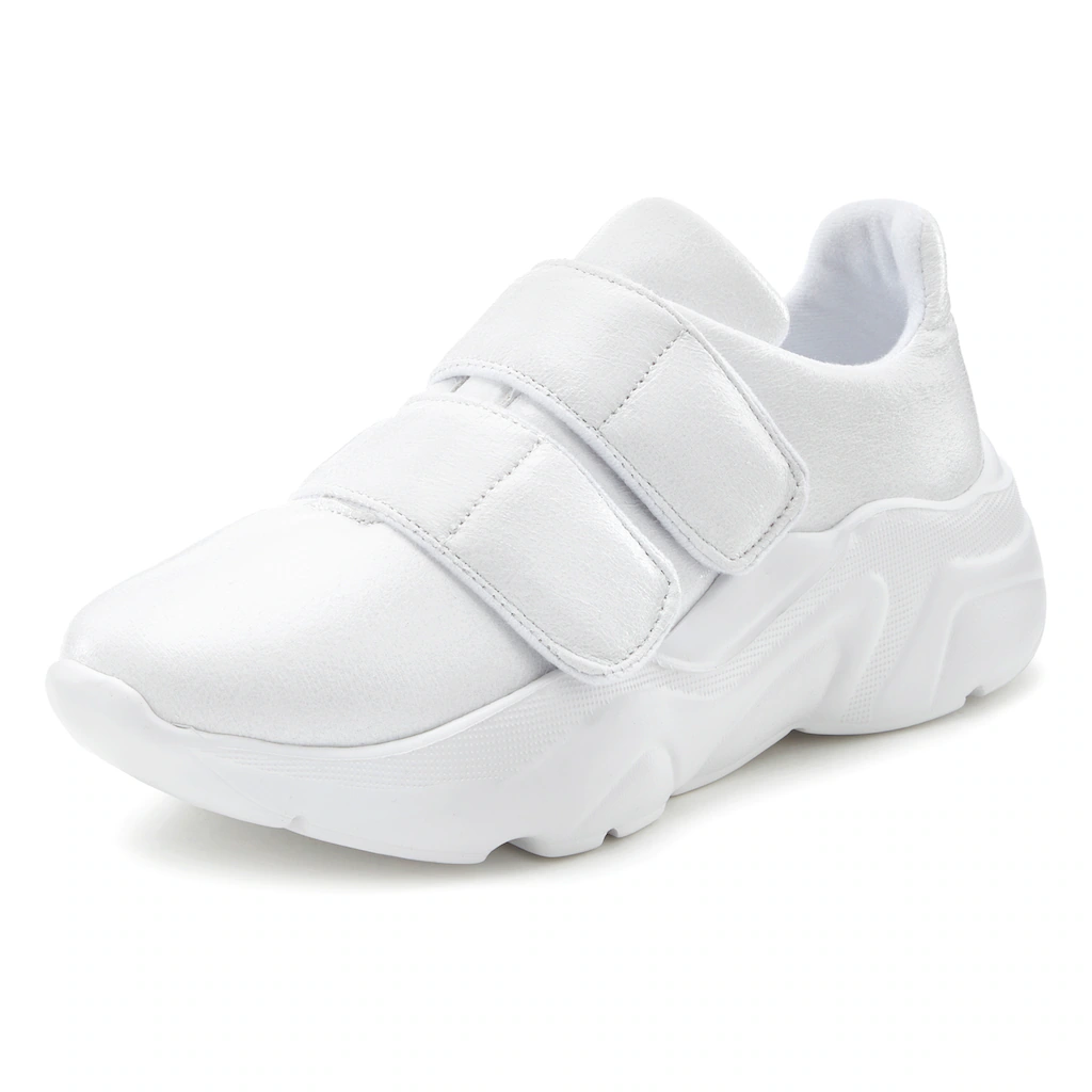 LASCANA Sneaker Freizeitschuh Halbschuh Mit Klettverschluss Superleicht VEGAN