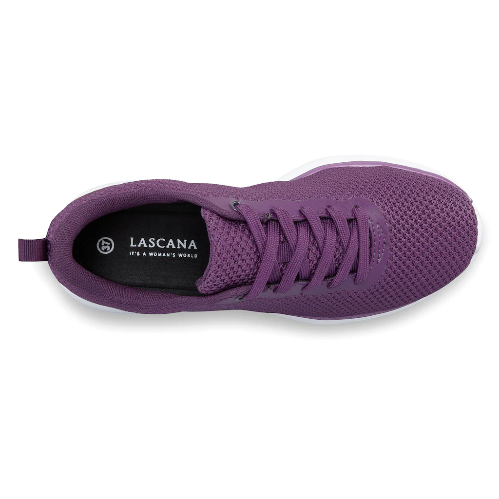 LASCANA Sneaker »Freizeitschuh Halbschuh « Schnürhalbschuh Ultraleicht Softe Herausnehmbare Innensohle VEGAN ▷ Für