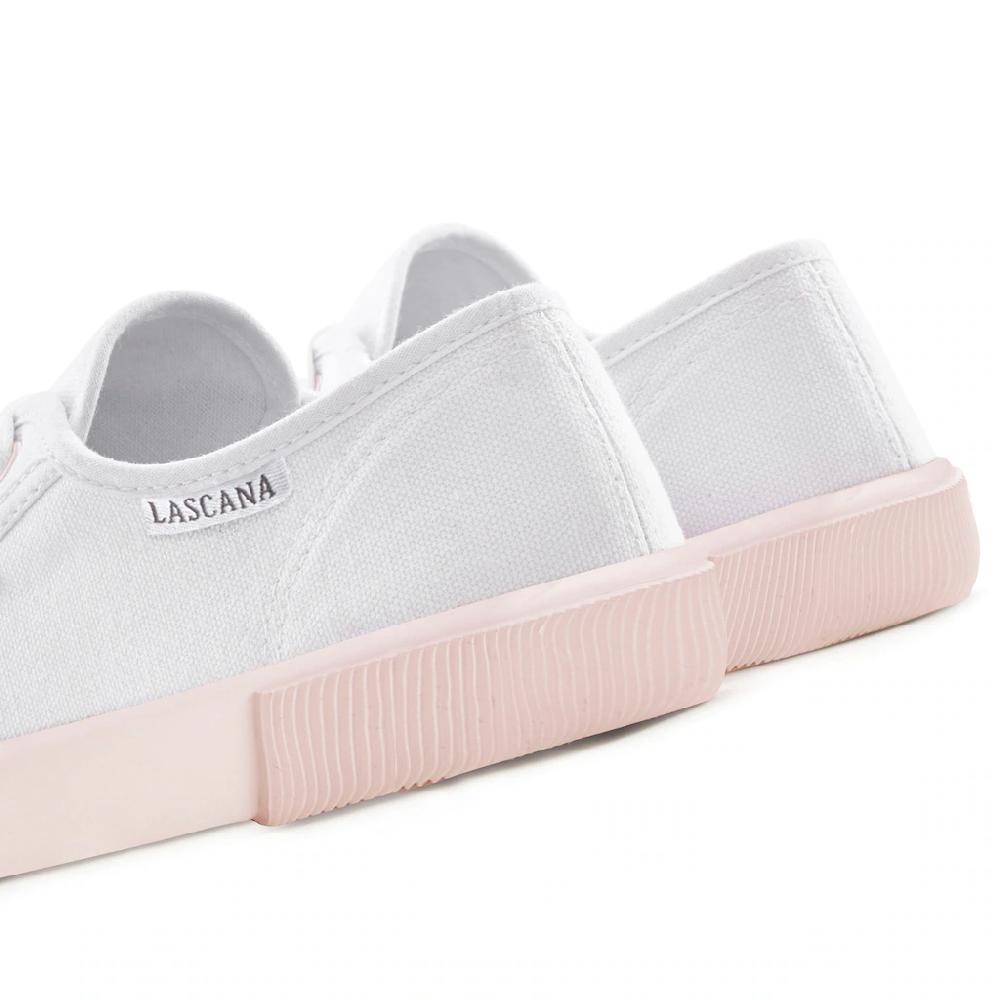 LASCANA Sneaker Halbschuh Schnürhalbschuh Freizeitschuh Farblich Abgesetzte Sohle