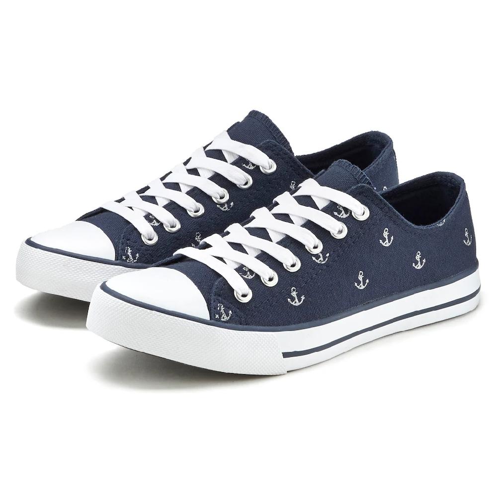 LASCANA Sneaker Mit Ankerprint Schnürhalbschuh Freizeitschuh