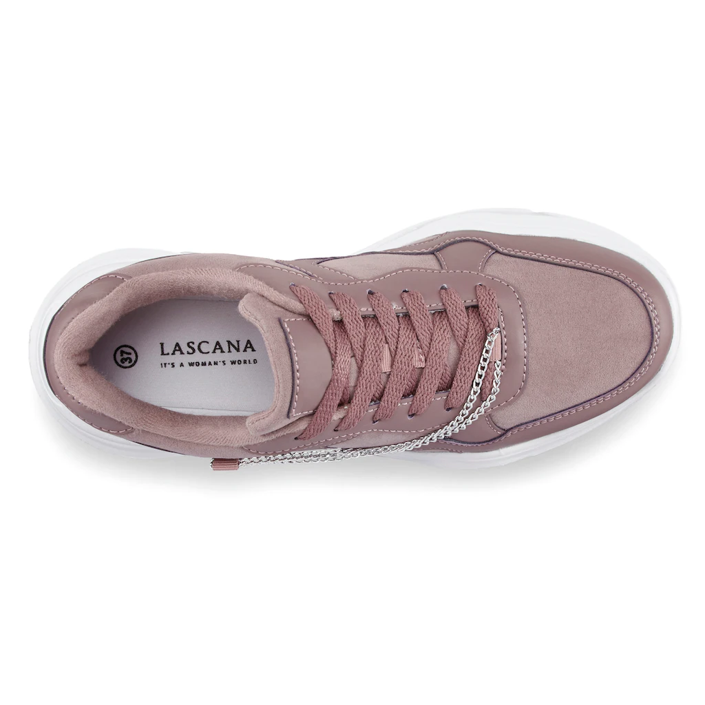LASCANA Sneaker Mit Chunky-Sohle & Ketten Schnürhalbschuhe Freizeitschuhe VEGAN Kaufen