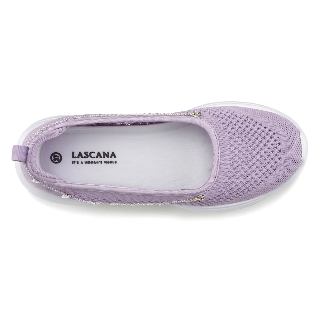 LASCANA Sneaker Mit Ketten-Element Slipper Ballerina Halbschuhe VEGAN Online Kaufen