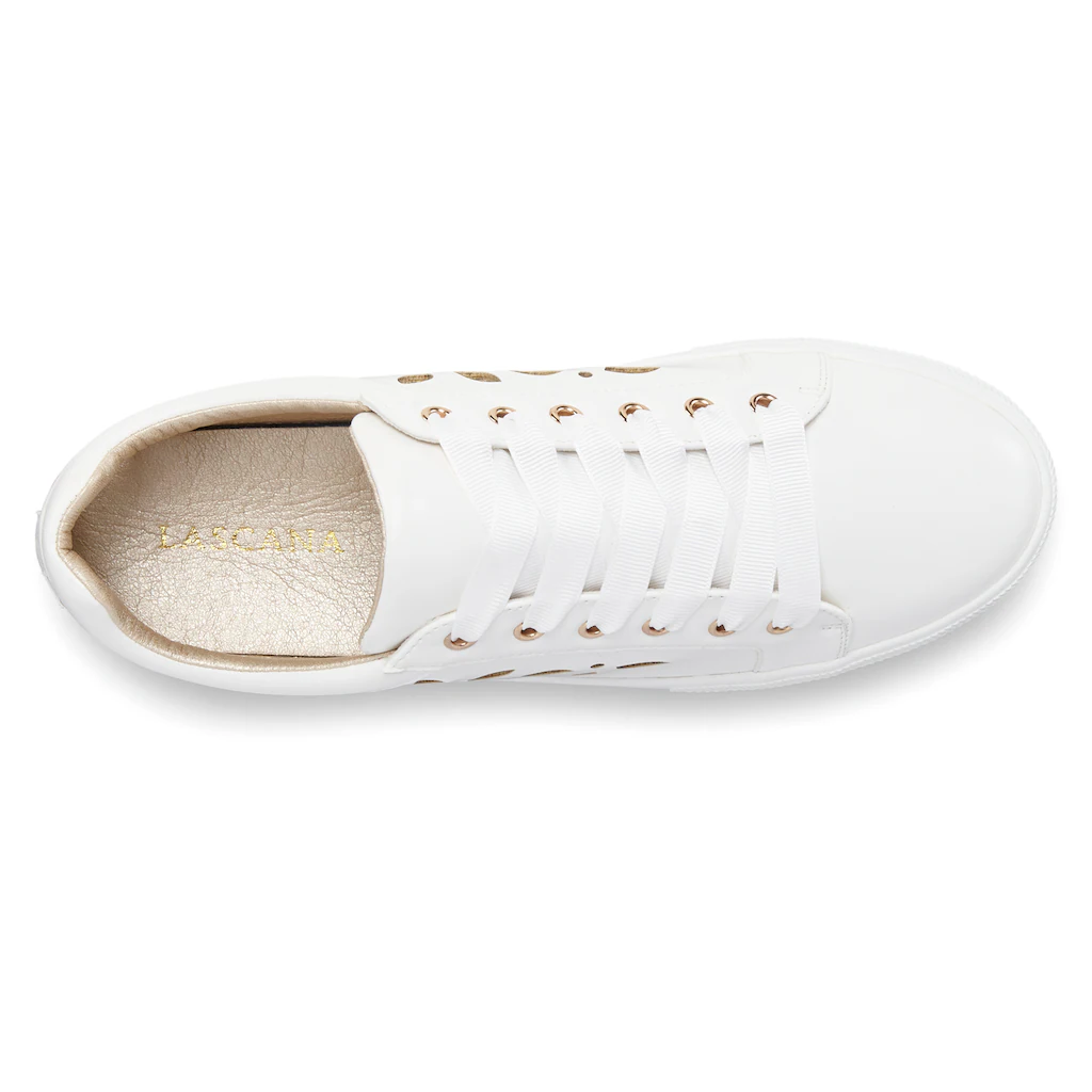 LASCANA Sneaker Mit Kleinen Cut-Outs Schnürhalbschuhe Freizeitschuhe VEGAN ▷ Für