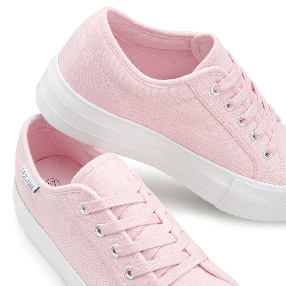 LASCANA Sneaker Schnürhalbschuh Freizeitschuh Aus Textil Mit Plateausohle Online Kaufen