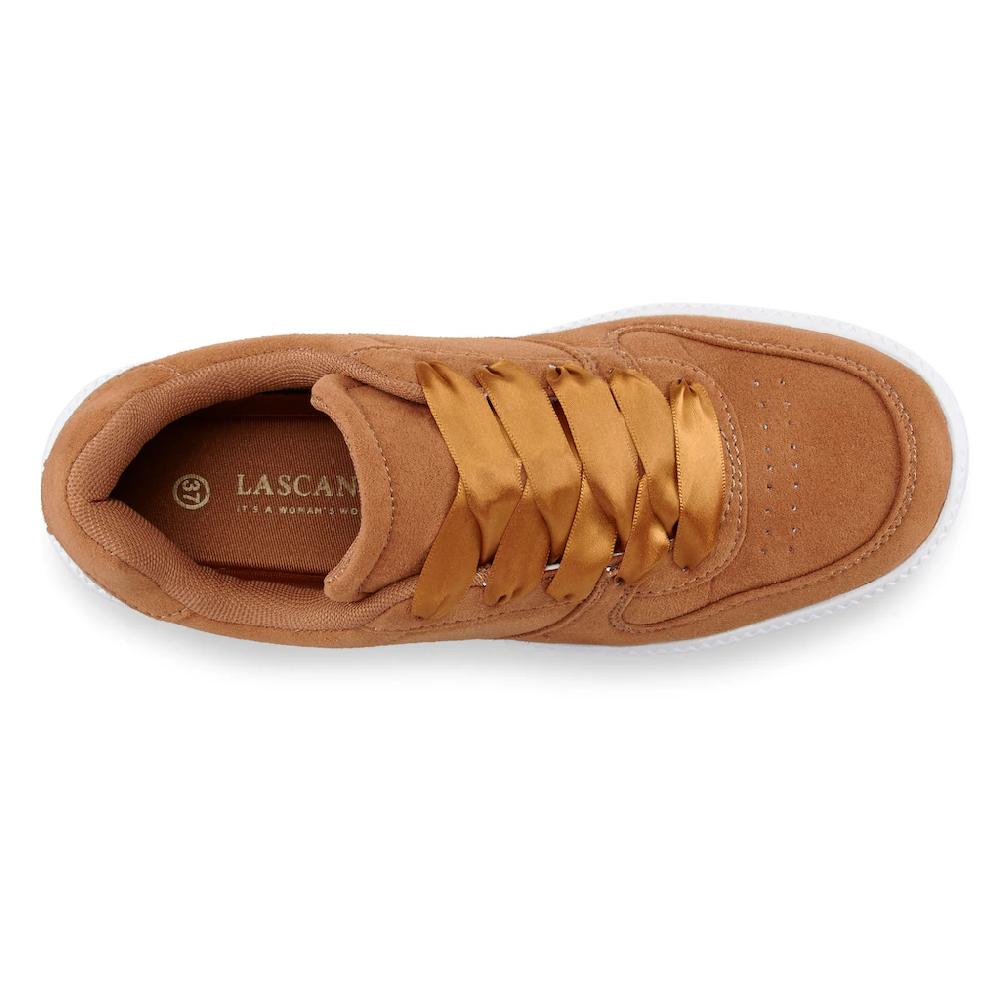 LASCANA Sneaker Schnürhalbschuh Ultraleicht Satinschnürung Im Retro-Look VEGAN Auf Rechnung Kaufen