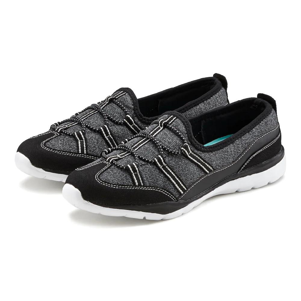 LASCANA Sneaker »Slip-On-Sneaker « Im Sportiven Look Halbschuh Freizeitschuh Slipper VEGAN ▷ Für