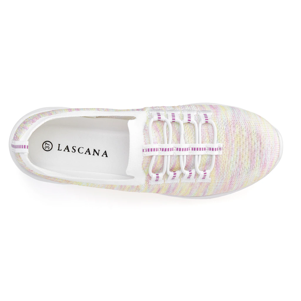 LASCANA Sneaker Slipper Halbschuh Zum Reinschlüpfen Leichtes Meshmaterial VEGAN