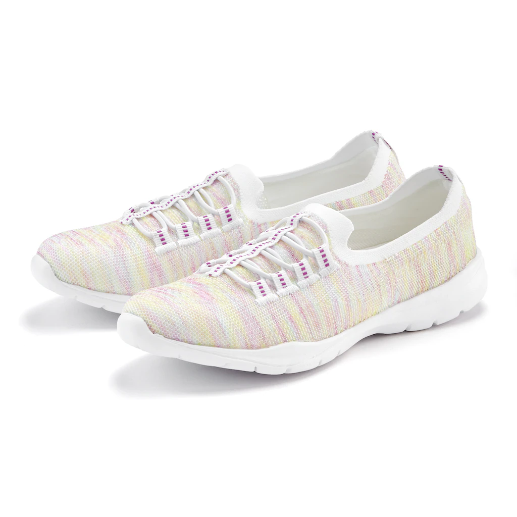 LASCANA Sneaker Slipper Halbschuh zum Reinschlüpfen leichtes Meshmaterial VEGAN