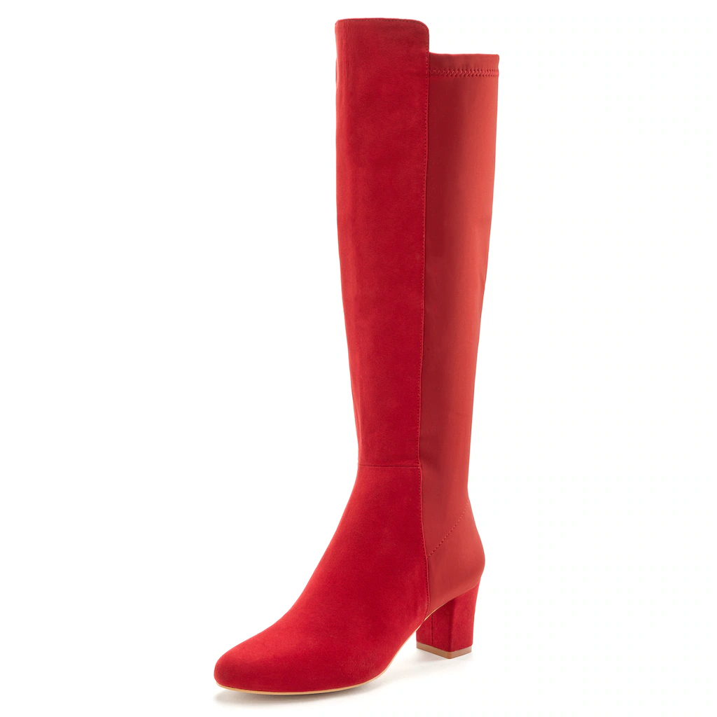 LASCANA Stiefel Mit Stretcheinsatz Stiefelette Langer Stiefel VEGAN ▷ Für
