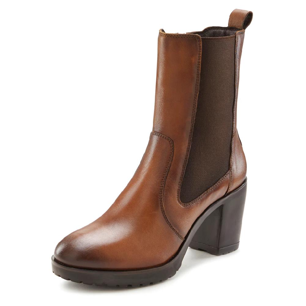 LASCANA Stiefelette Aus Leder Im Chelsea-Look Stiefel Boots Online Bestellen