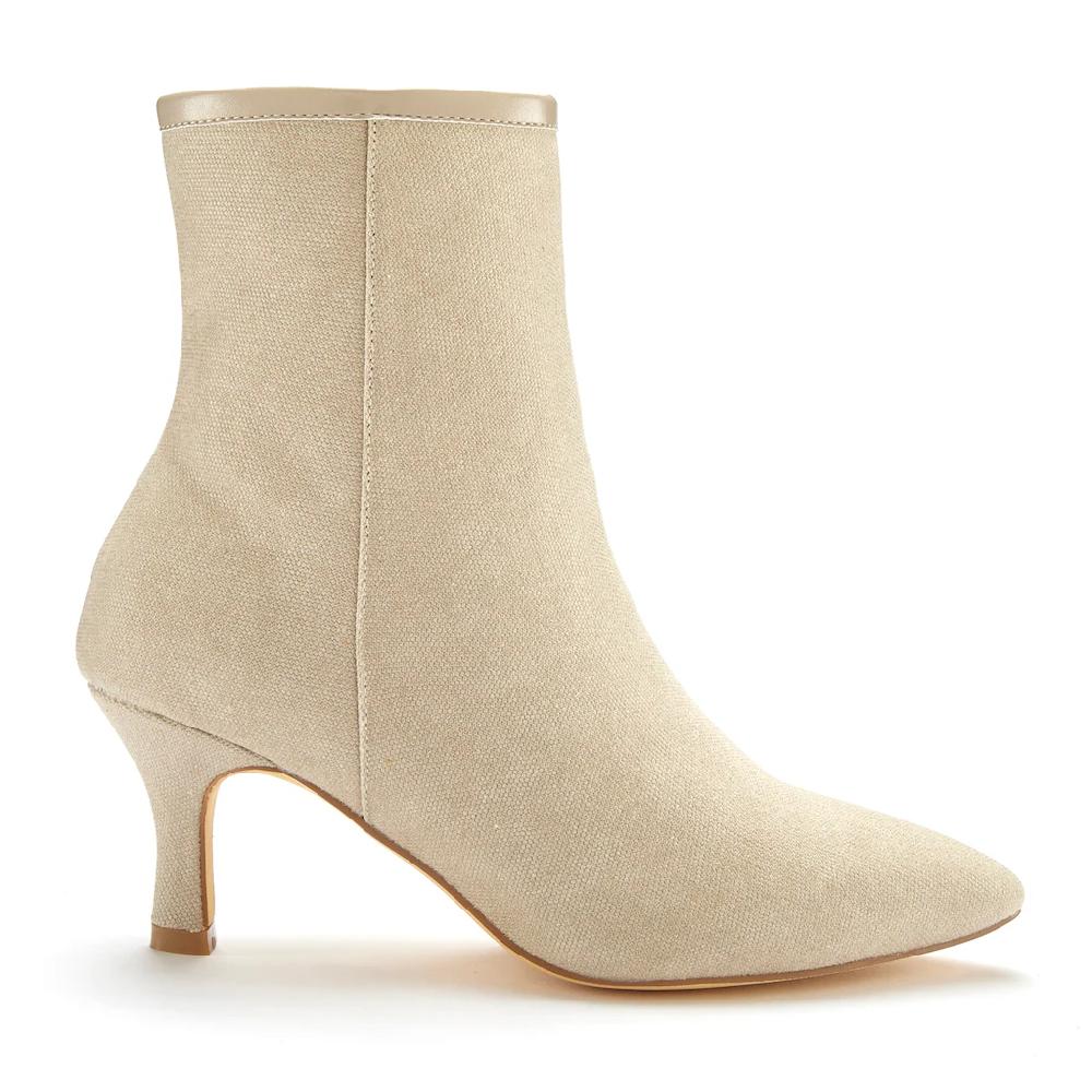 LASCANA Stiefelette High-Heel Ankle Stiefel In Denim-Optik VEGAN Kaufen