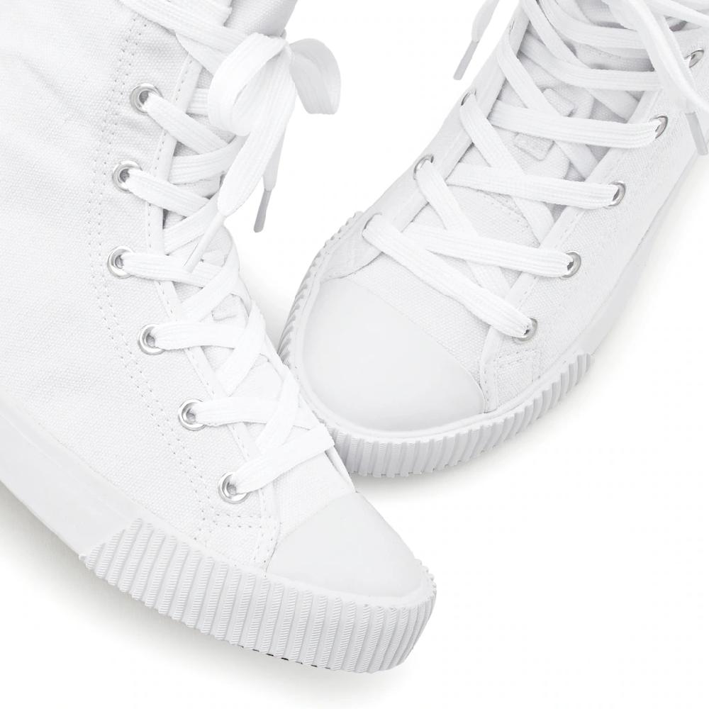 LASCANA Stiefelette Im Combat Look High Top Sneaker Schnürschuh Textil-Boots Kaufen