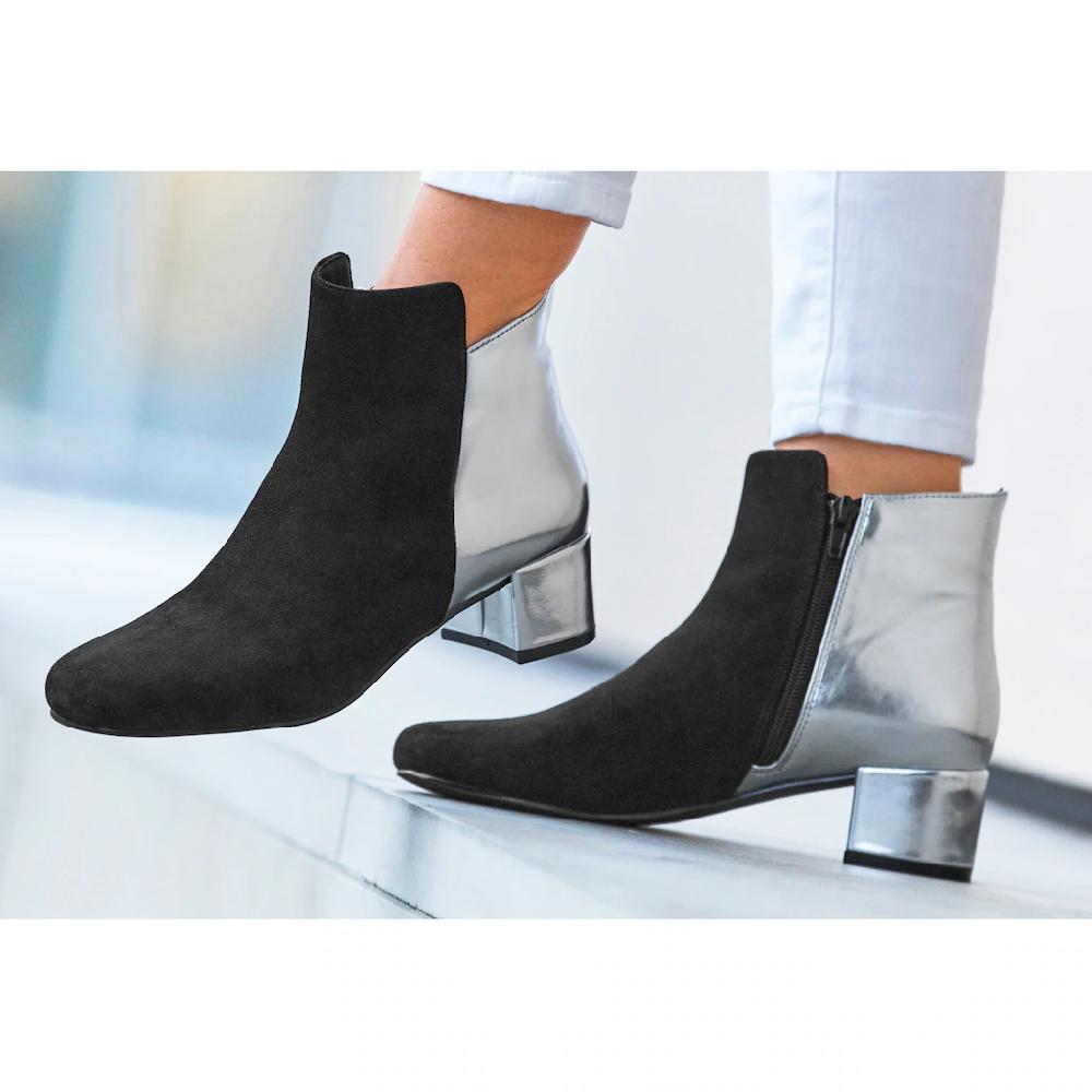 LASCANA Stiefelette Mit Komfortablem Blockabsatz Stiefel Boots VEGAN ▷ Für