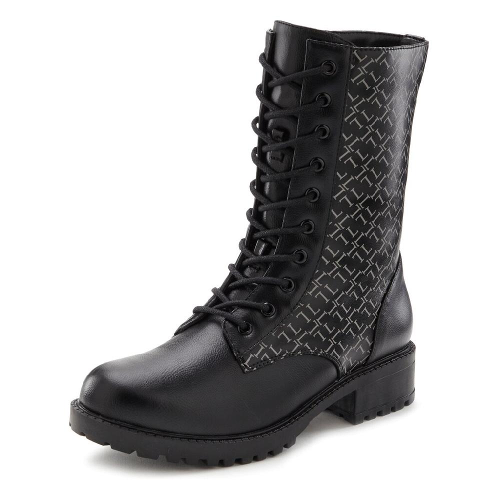 LASCANA Stiefelette Mit Modischem Druck Stiefel Boots VEGAN Online Kaufen