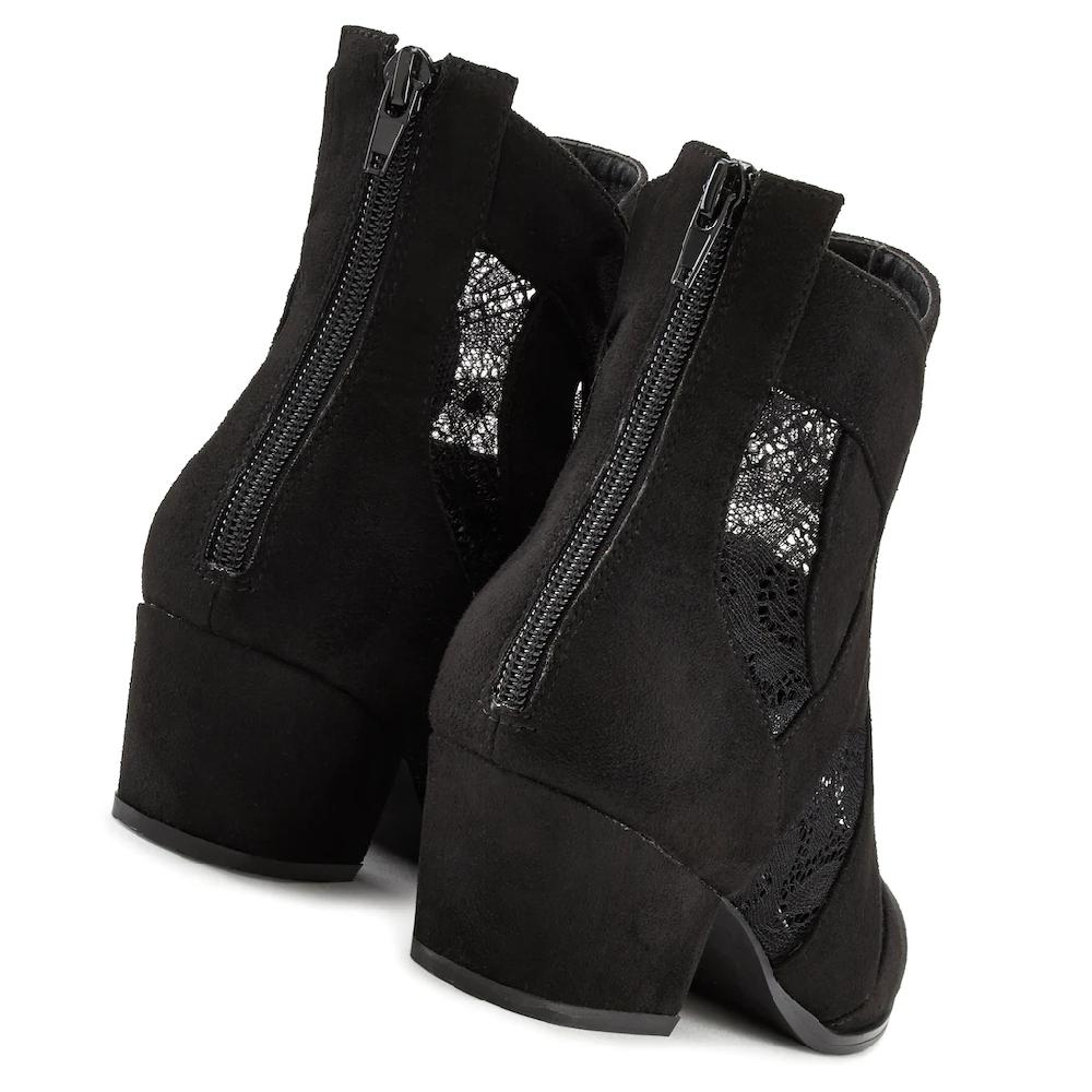 LASCANA Stiefelette Mit Spitze & Bequemen Blockabsatz Cowboy Boots Westernstiefel ▷ Für