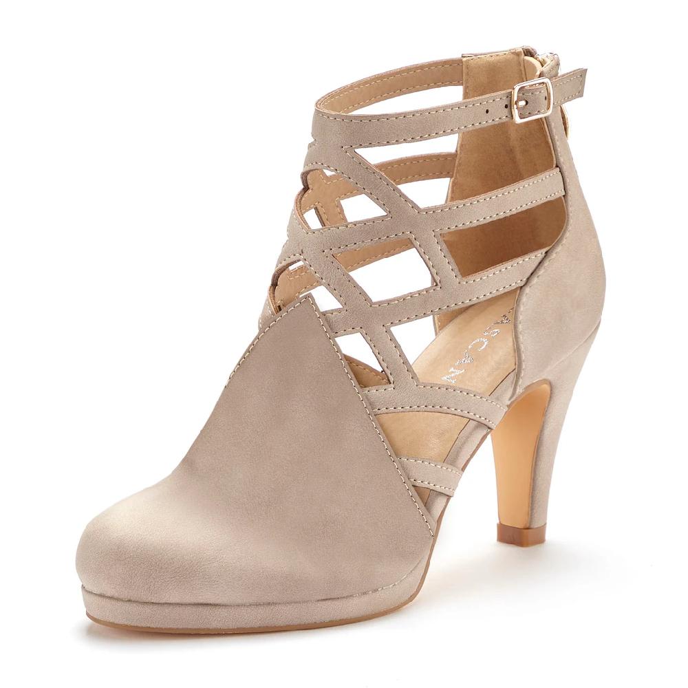 LASCANA Stiefelette Stiefel Boots Mit Cut-Outs VEGAN