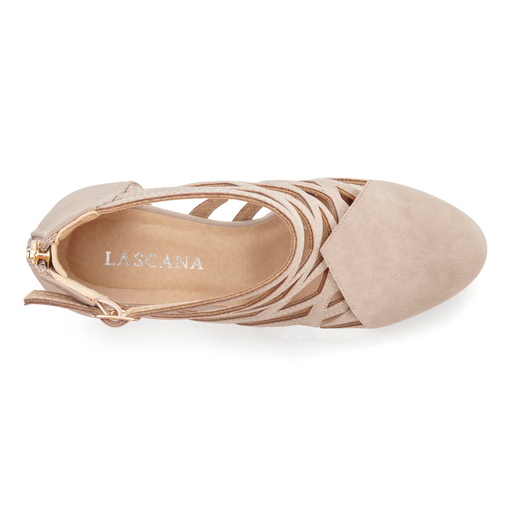 LASCANA Stiefelette Stiefel Boots Mit Cut-Outs VEGAN