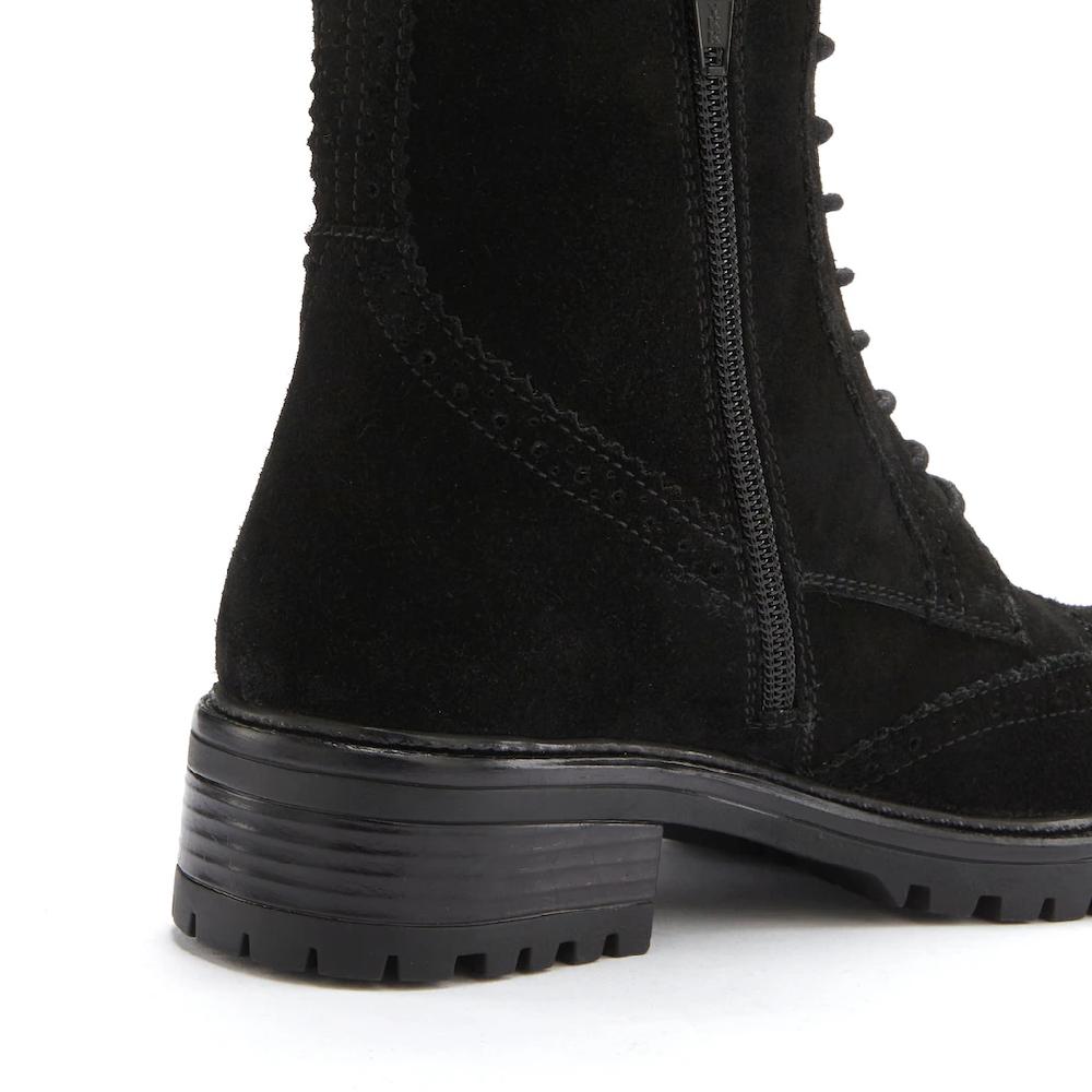 LASCANA Stiefelette »Stiefel Boots Schnürboots Schnürstiefelette« Aus Leder