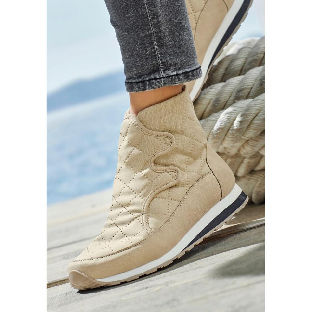 LASCANA Stiefelette »Stiefel Winterstiefel Sportive Boots « Stiefel Boots Im Sportiven Look Mit Modischer Stepp-Optik VEGAN Online Kaufen