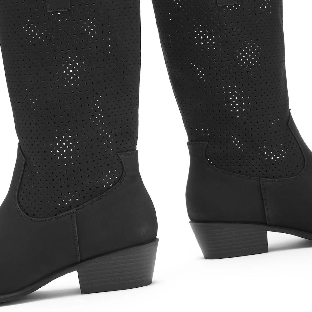 LASCANA Westernstiefel Sommer Boots Ankle Stiefelette Schlupfstiefel Cowboy-Look Cut-Outs Kaufen