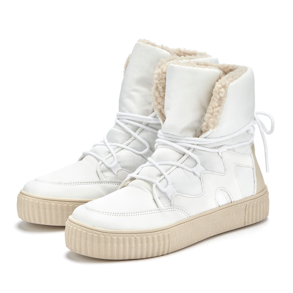 LASCANA Winterboots »Winterstiefel« mit Warmfutter zum Schnüren Snowboots Schnürstiefelette Outdoor online kaufen