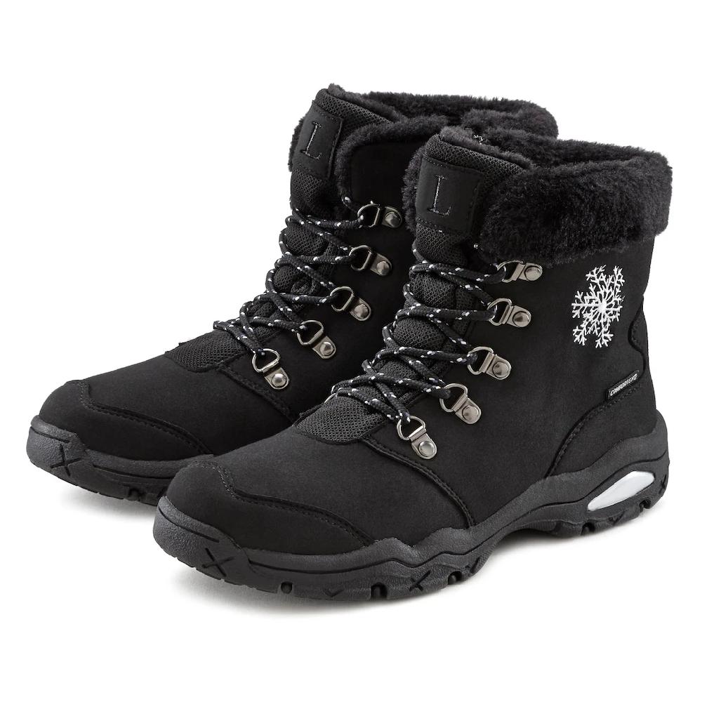 LASCANA Winterstiefelette Stiefelette Stiefel Winterstiefel Wind-& Wasserabweisender Tex-Membran ▷ Für