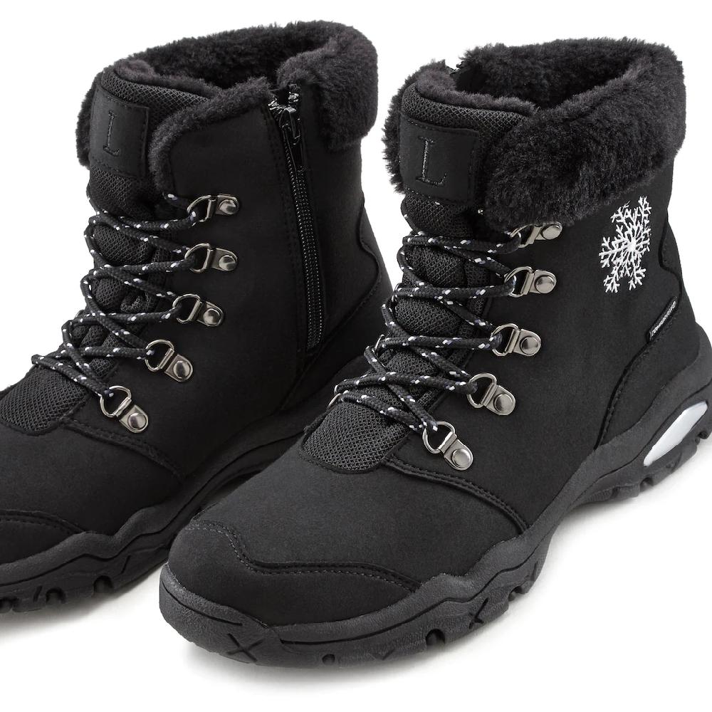 LASCANA Winterstiefelette Stiefelette Stiefel Winterstiefel Wind-& Wasserabweisender Tex-Membran ▷ Für