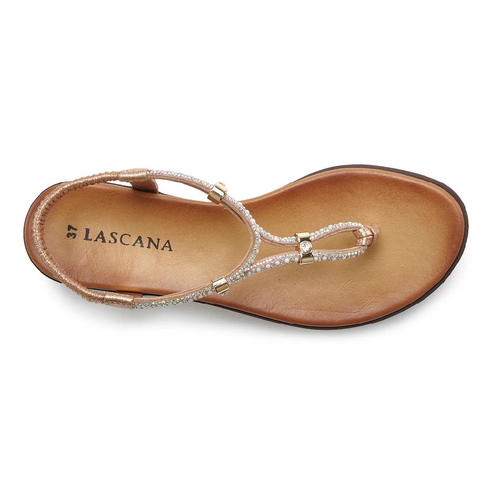 LASCANA Zehentrenner Mit Schmucksteinchen Sandale VEGAN