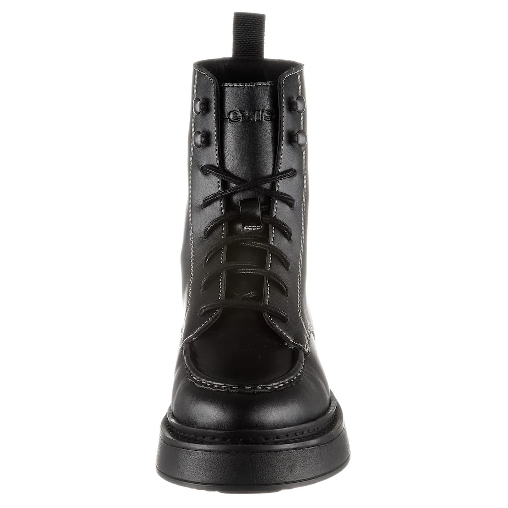 Levi's® Schnürboots »LUNA« Plateau Schnürstiefelette Boots Mit Kontrastnähten Online Kaufen
