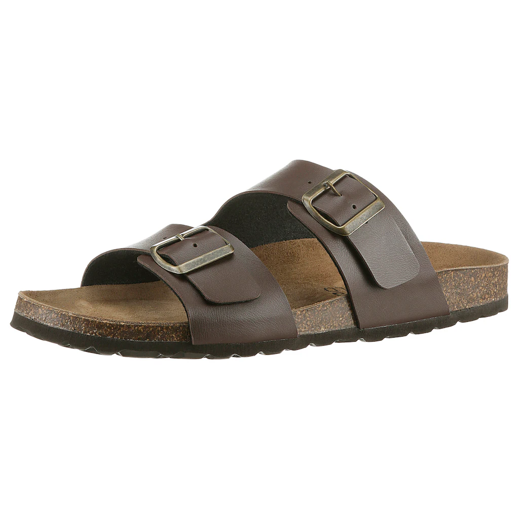 Man's World Pantolette Schlappen Sommerschuh Hausschuh mit vorgeformtem Fußbett online kaufen