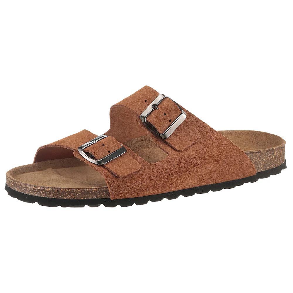 Man's World Pantolette Schlappen Sommerschuh Hausschuh mit vorgeformtem Fußbett