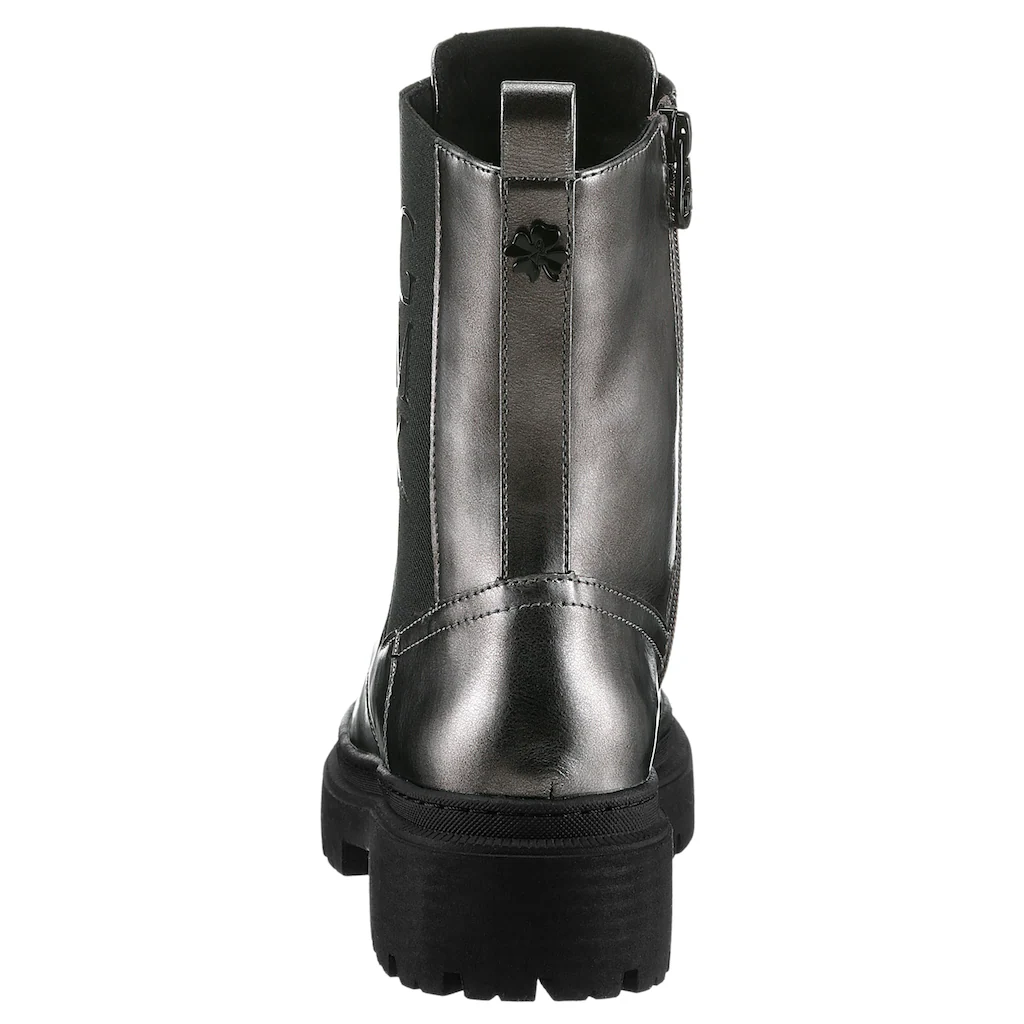 MARCO TOZZI By GMK Schnürboots »RILLO« Blockabsatz Schnürstiefelette Chunky Boots Mit Gummizugschnürung Kaufen