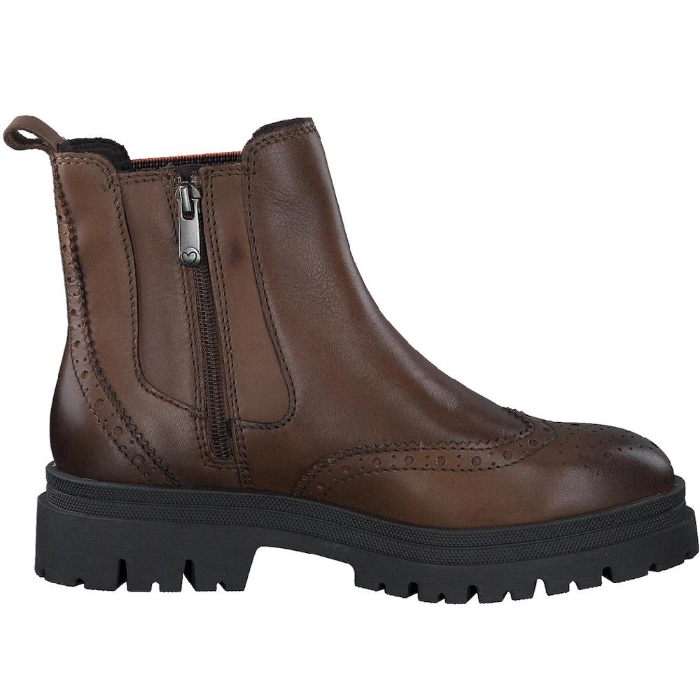 MARCO TOZZI Chelseaboots Boots Stiefelette Chunky Boots Mit Modischer Lyralochung Online Bestellen