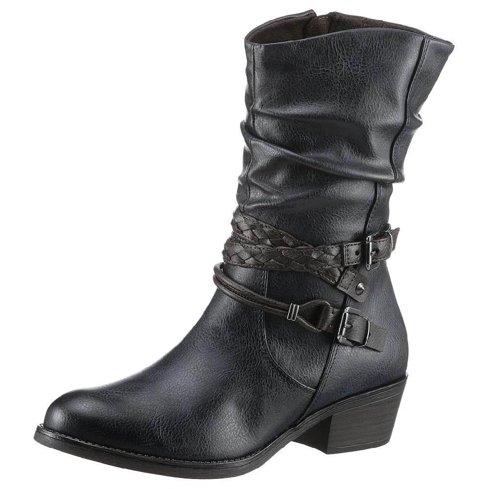 MARCO TOZZI Cowboy Stiefelette mit schönen Zierriemchen online kaufen