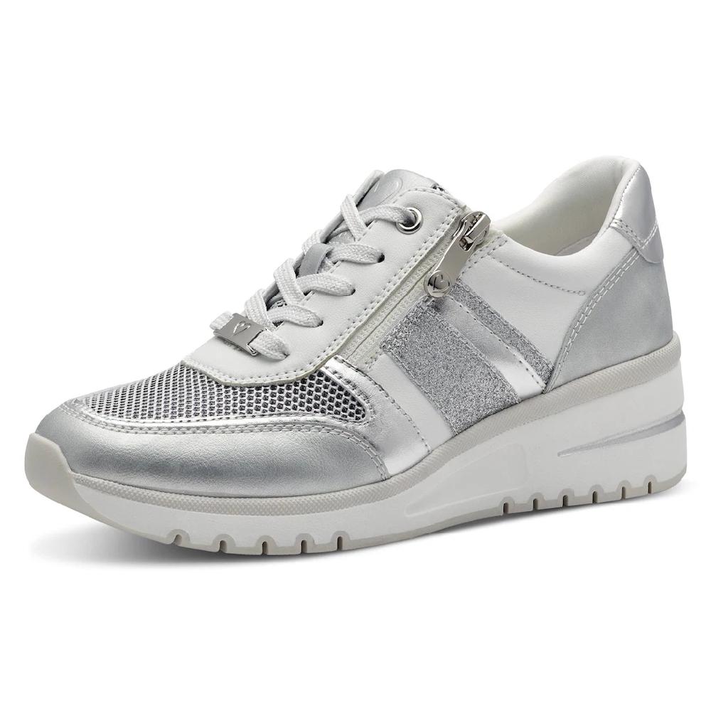 MARCO TOZZI Keilsneaker Freizeitschuh Halbschuh Schnürschuh mit Außenreißverschluss bestellen