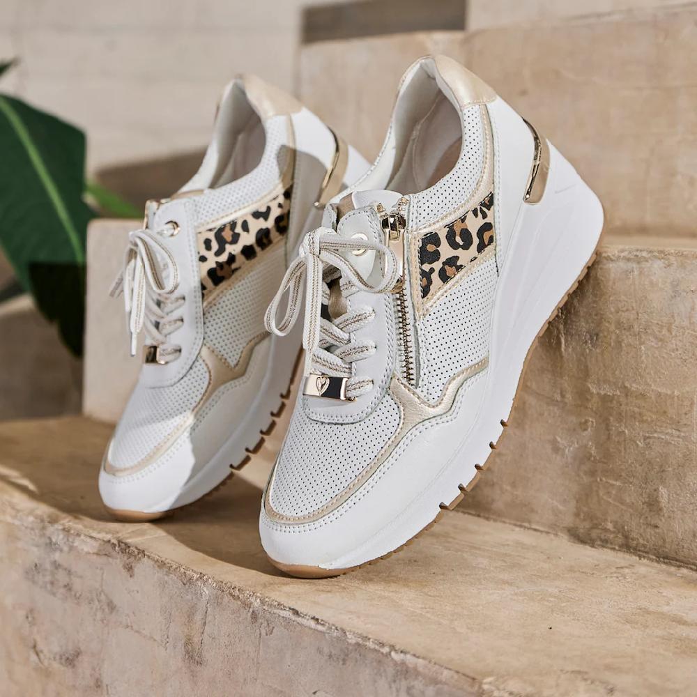 MARCO TOZZI Keilsneaker Freizeitschuh Halbschuh Schnürschuh Mit Außenreißverschluss ▷ Für