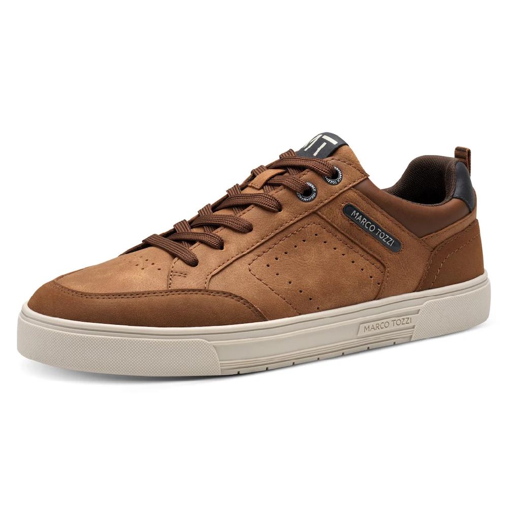 MARCO TOZZI Plateausneaker Freizeitsch Halbschuh Schnürschuh mit Perforierung und Ziernähten online kaufen