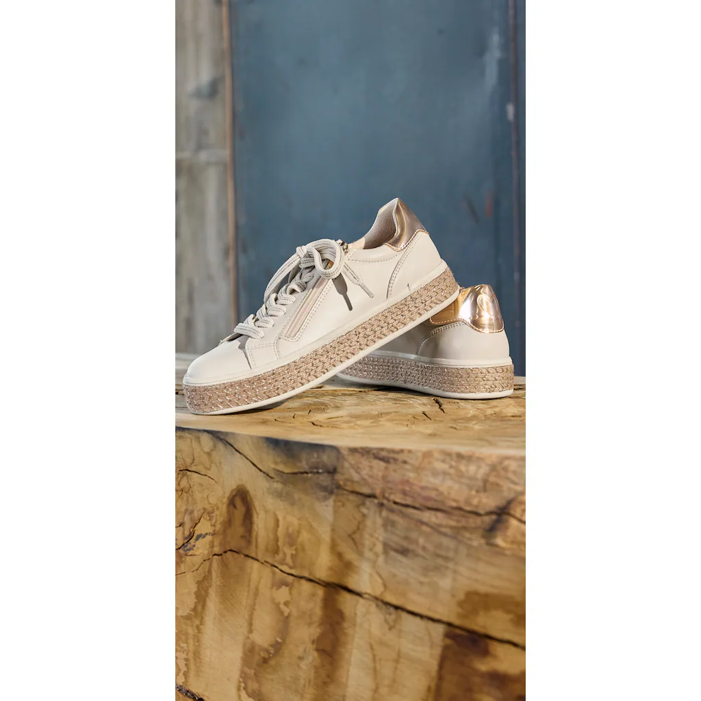 MARCO TOZZI Plateausneaker Freizeitschuh Halbschuh Schnürschuh Mit Außenreißverschluss Kaufen