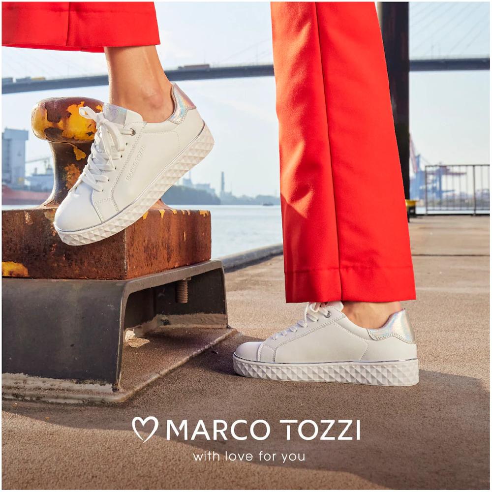 MARCO TOZZI Plateausneaker Mit Tollen Metallic-Details Freizeitschuh Halbschuh Schnürschuh Kaufen