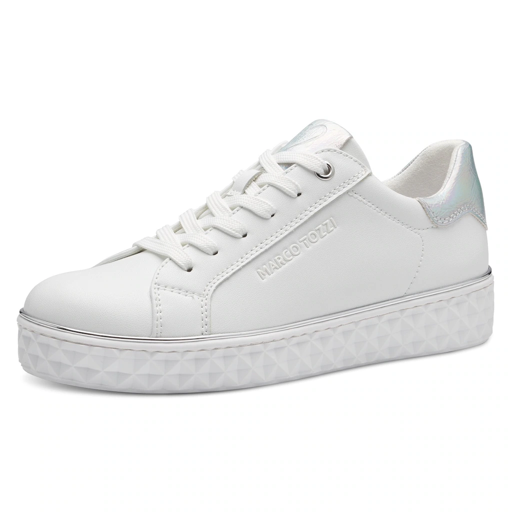 MARCO TOZZI Plateausneaker mit tollen Metallic-Details Freizeitschuh Halbschuh Schnürschuh kaufen